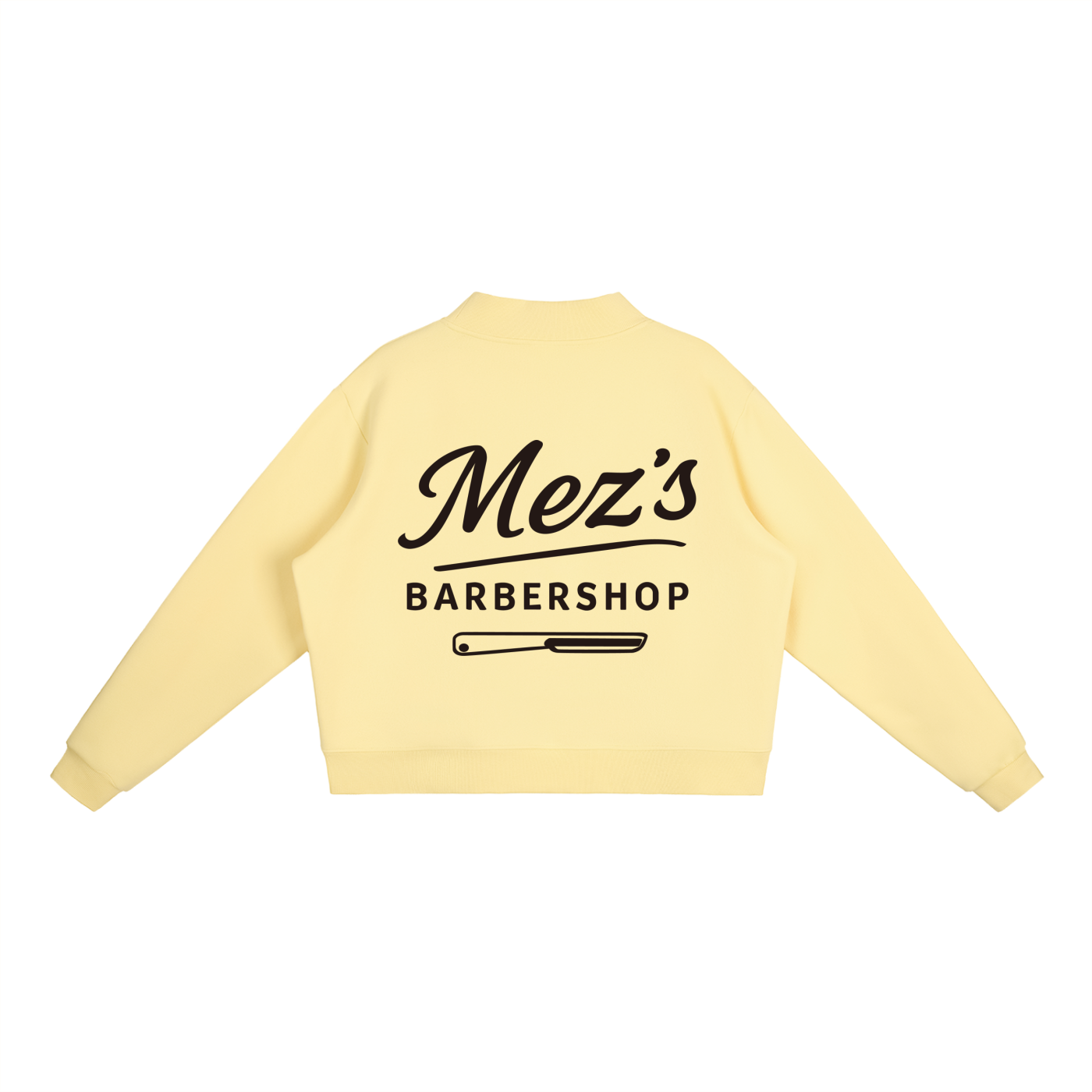 Essential Fleece Mock-Neck Crew Sweatshirt