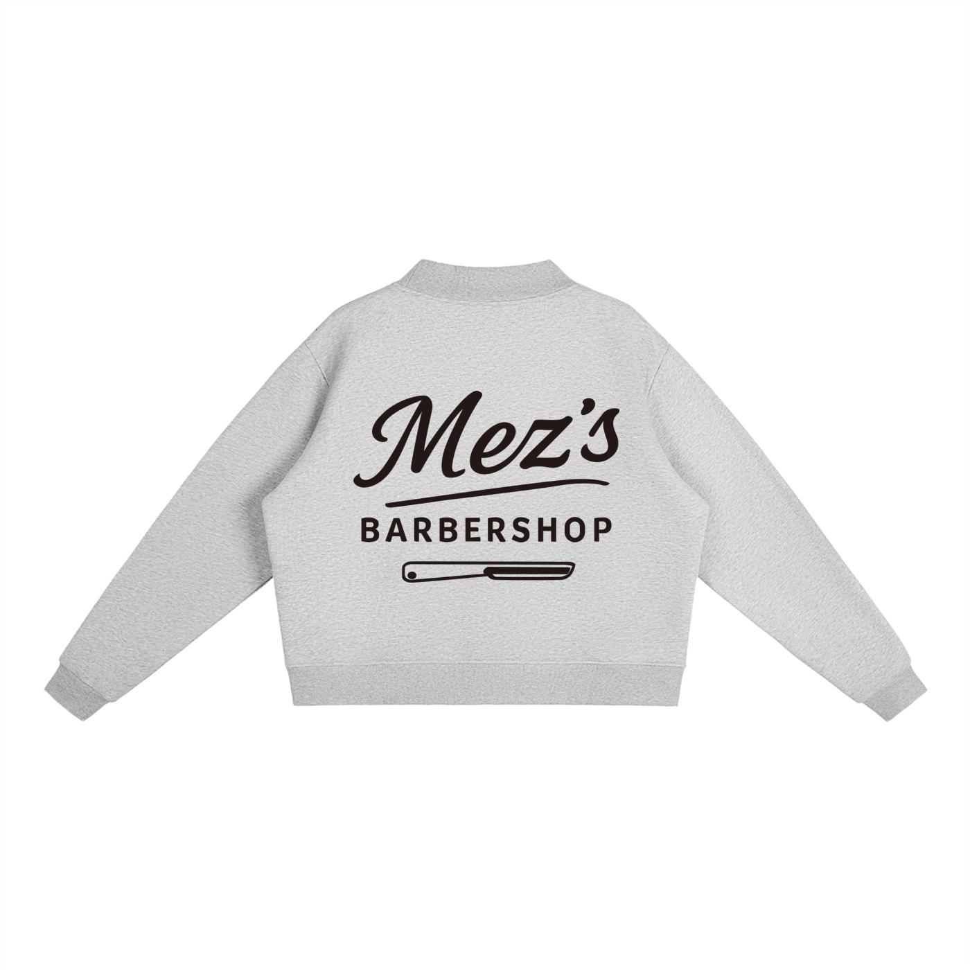 Essential Fleece Mock-Neck Crew Sweatshirt
