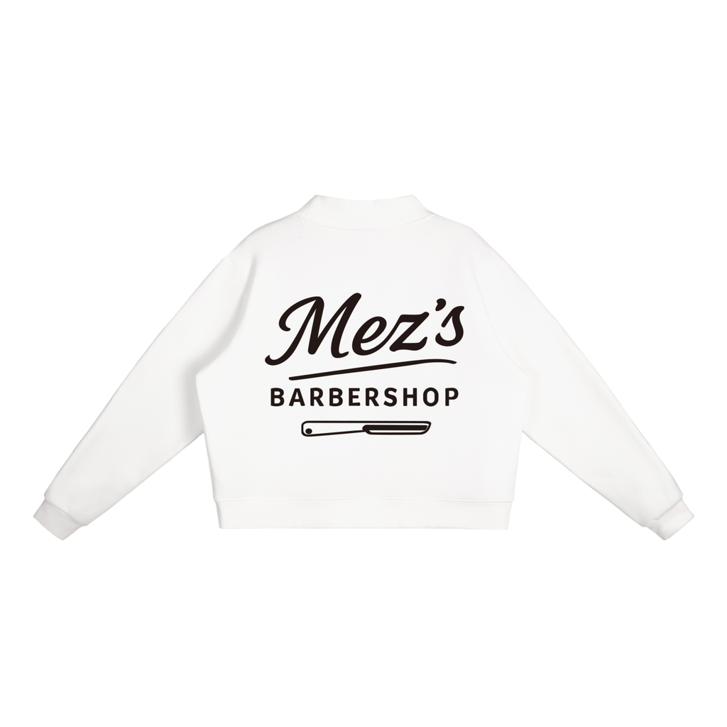 Essential Fleece Mock-Neck Crew Sweatshirt