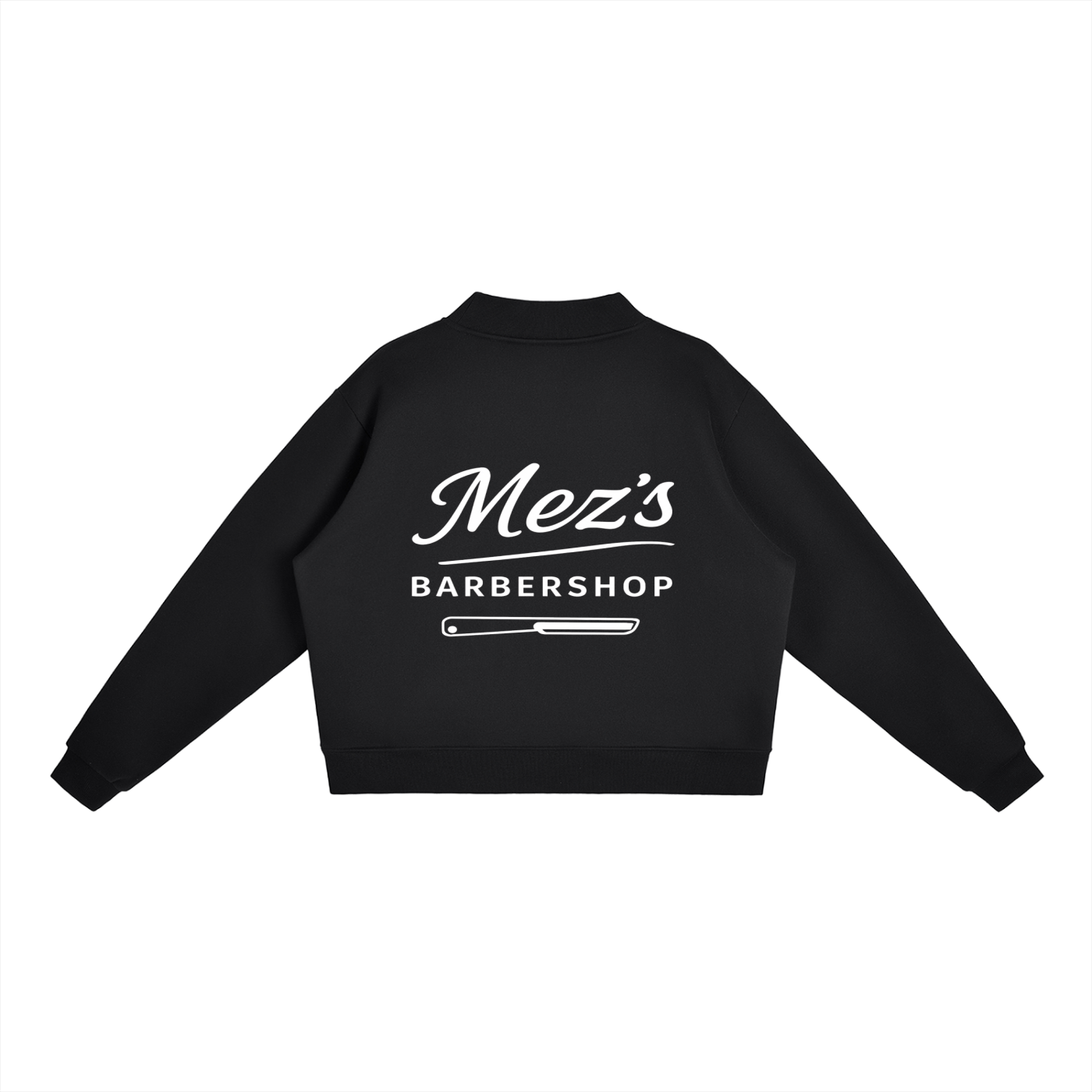 Essential Fleece Mock-Neck Crew Sweatshirt