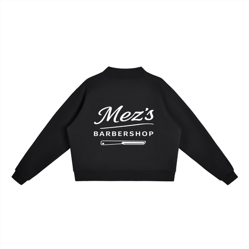 Essential Fleece Mock-Neck Crew Sweatshirt