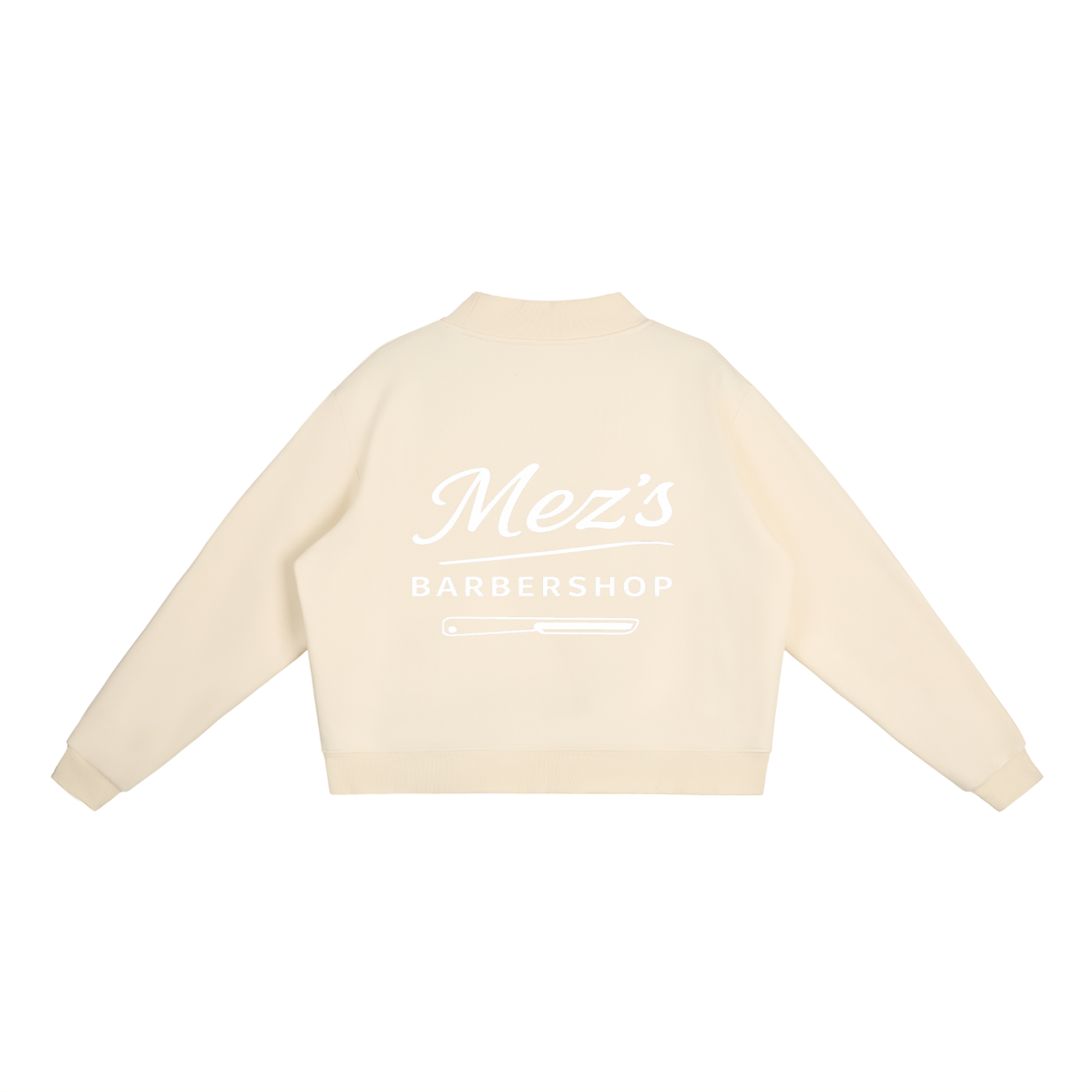 Essential Fleece Mock-Neck Crew Sweatshirt